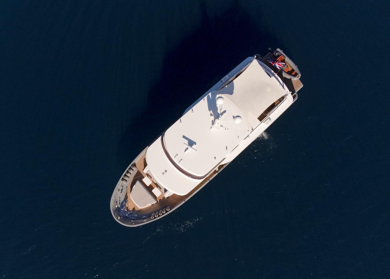 a satellite in the sky aboard MURAL 85 Yacht for Sale
