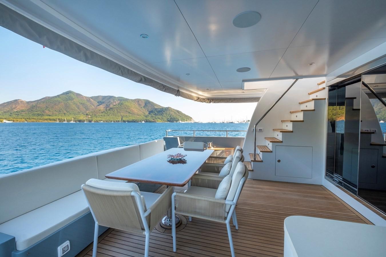 a boat on the water aboard MURAL 85 Yacht for Sale