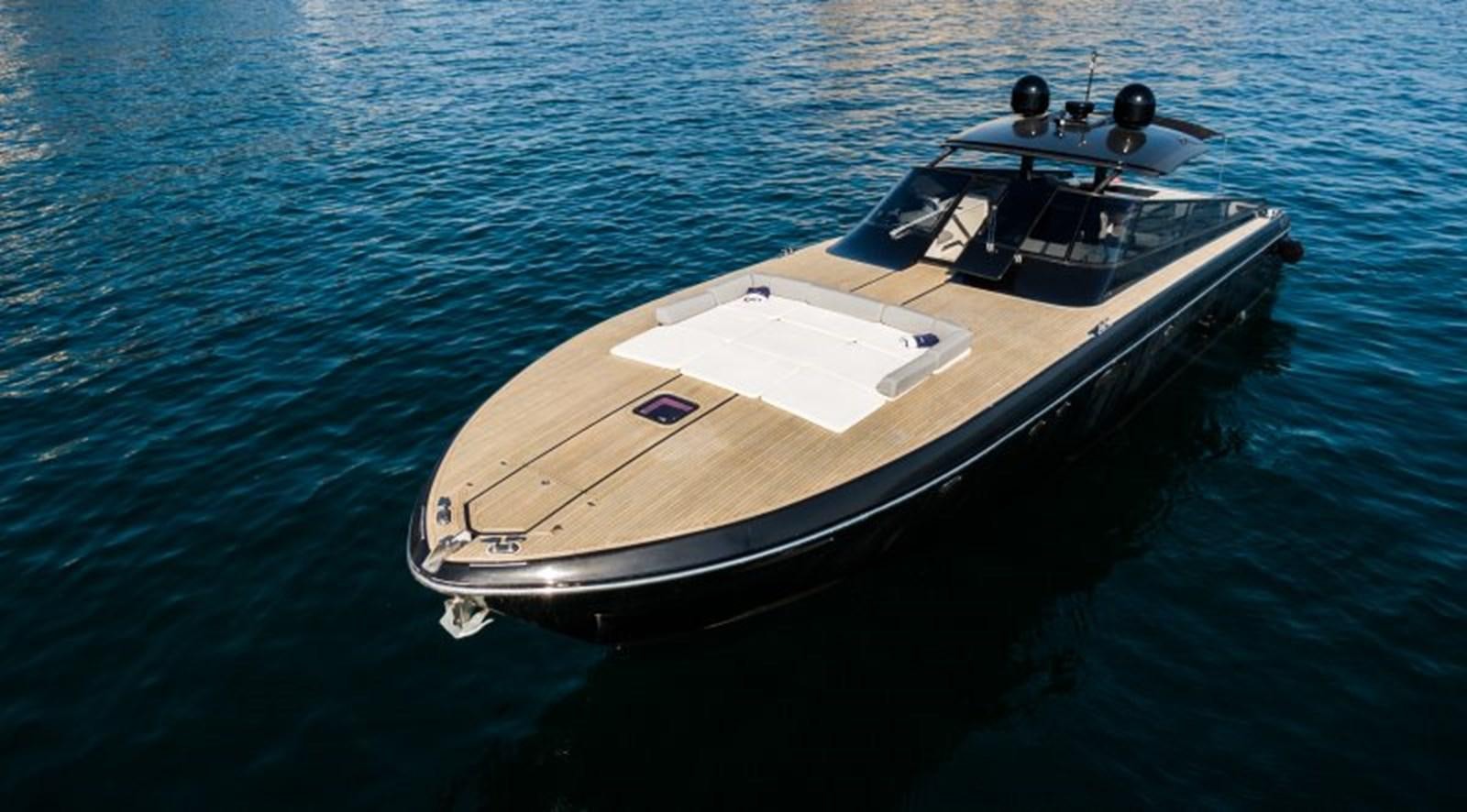 a boat on the water aboard BLUE MAMBA Yacht for Sale