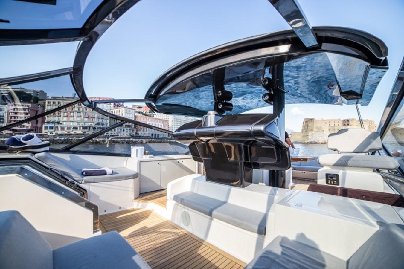 a view of a city from a boat aboard BLUE MAMBA Yacht for Sale