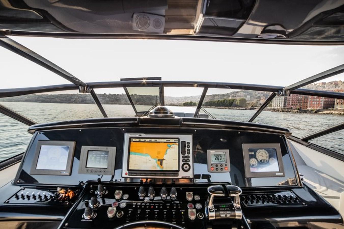 inside of a cockpit aboard BLUE MAMBA Yacht for Sale
