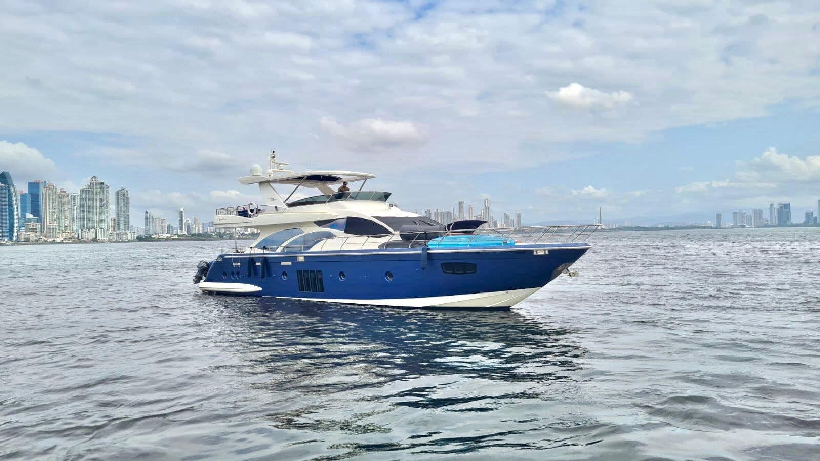 a boat in the water aboard M&M Yacht for Sale