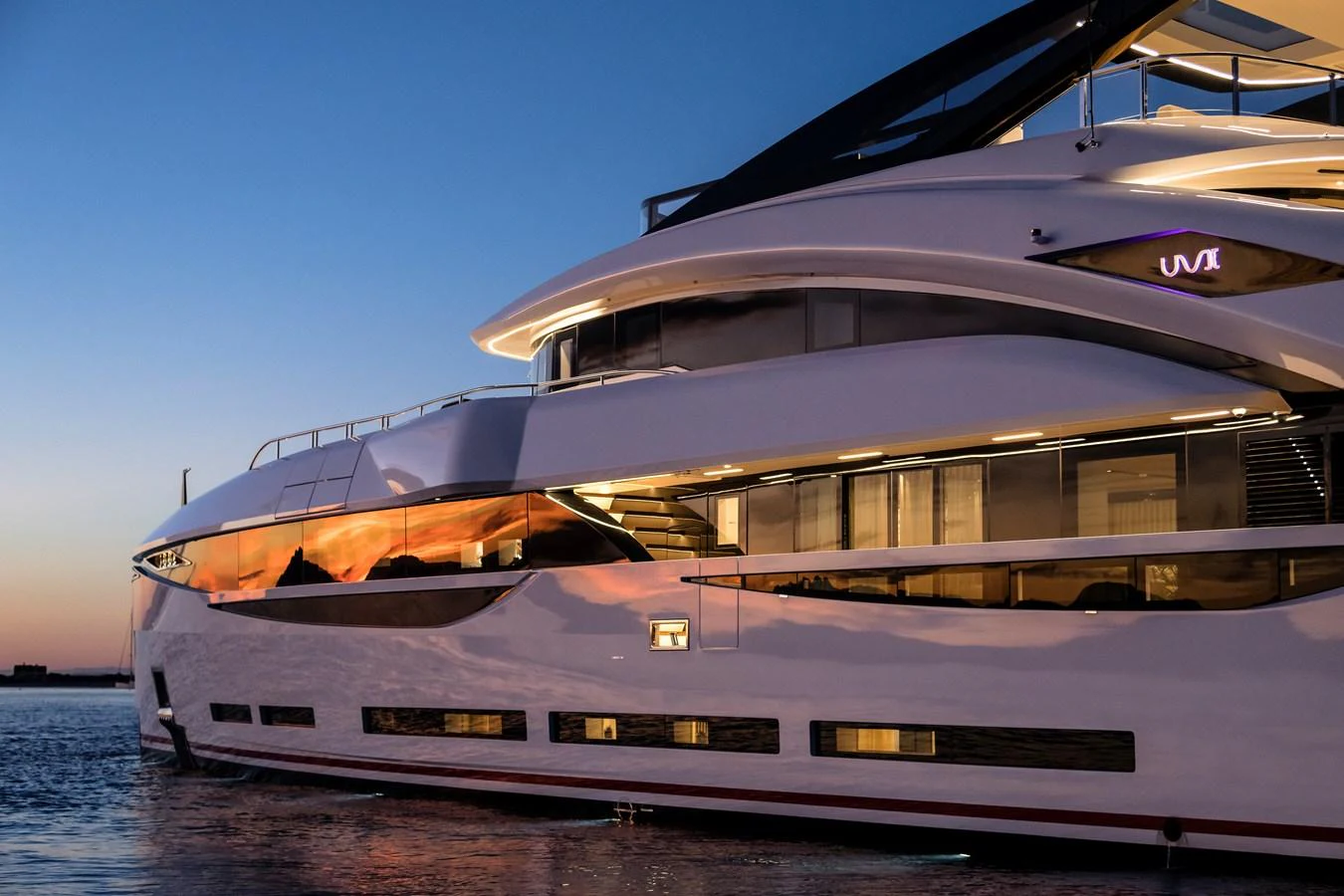a boat on the water aboard ISA GT 45 Yacht for Sale