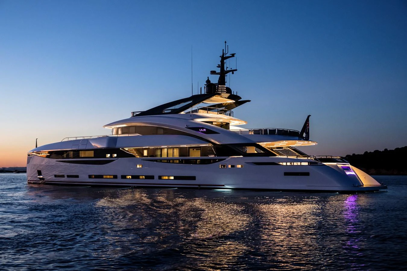 a boat on the water aboard ISA GT 45 Yacht for Sale
