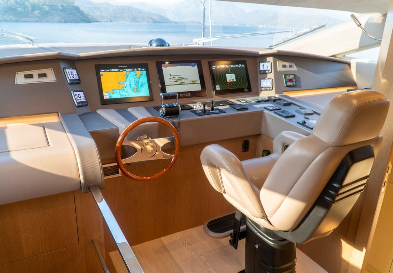 inside of a plane aboard DOLLY Yacht for Sale