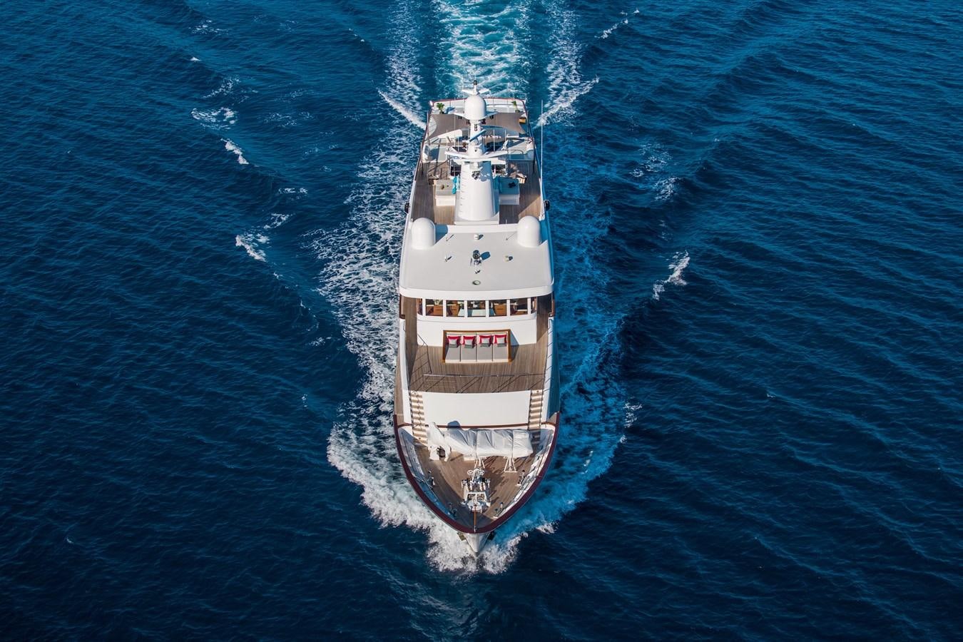 a ship in the water aboard ILLUSION I Yacht for Sale