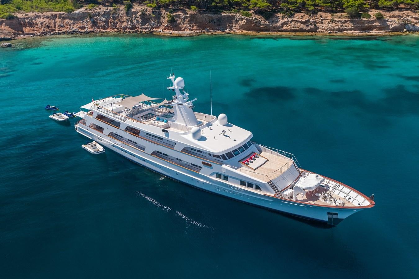 a boat on the water aboard ILLUSION I Yacht for Sale