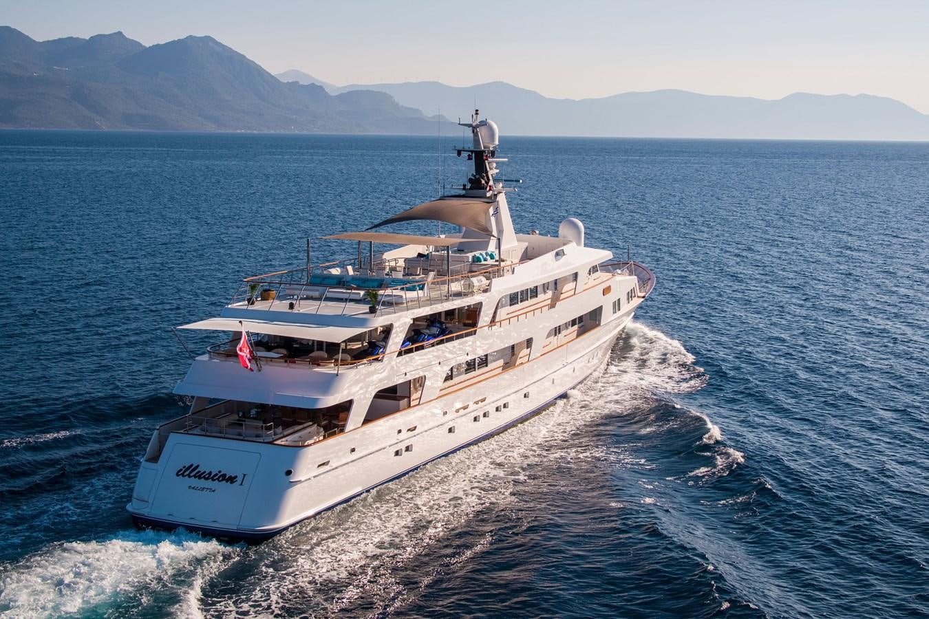 a boat on the water aboard ILLUSION I Yacht for Sale