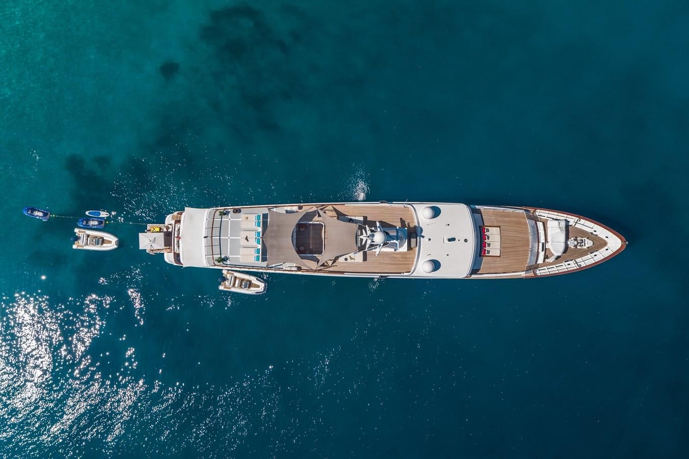 a space ship in the water aboard ILLUSION I Yacht for Sale