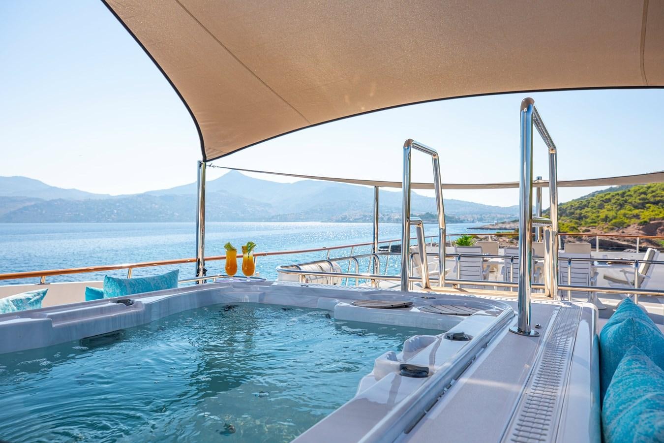 a boat on the water aboard ILLUSION I Yacht for Sale