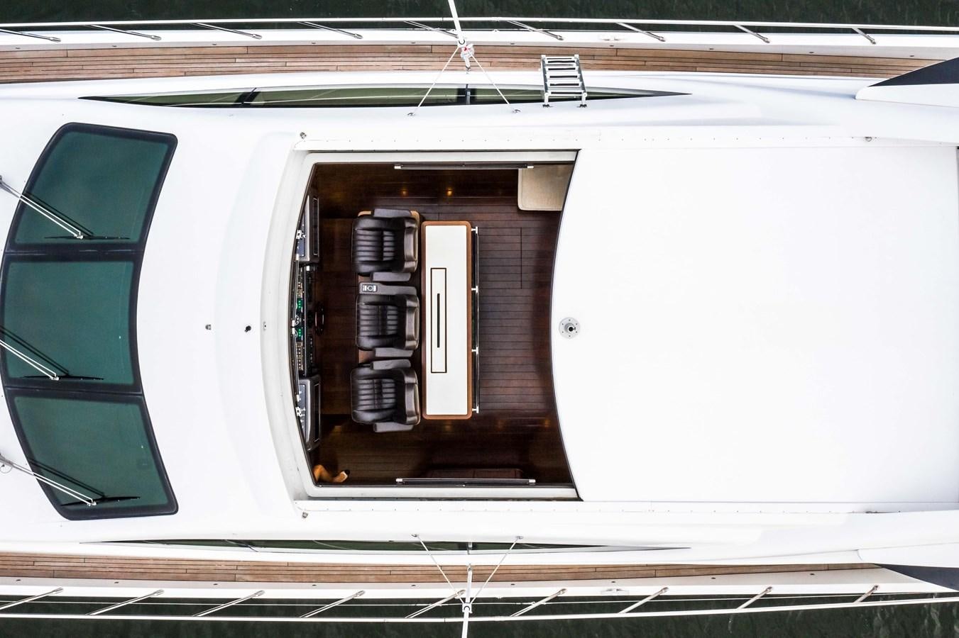 a white car with a window aboard DAYA Yacht for Sale