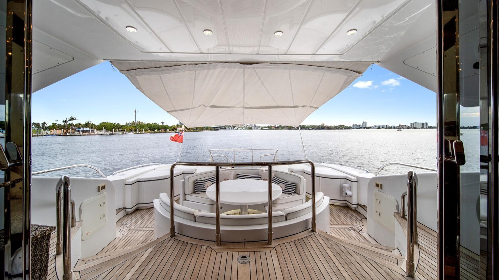 a boat on a body of water aboard DAYA Yacht for Sale