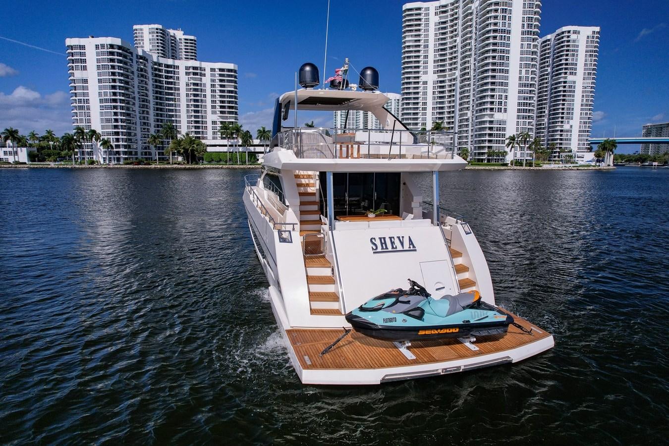 a boat on the water aboard SHEVA Yacht for Sale