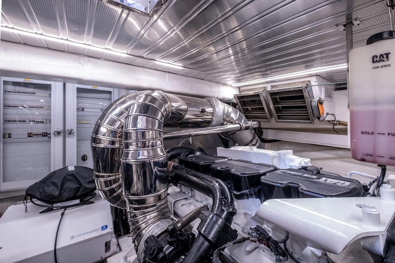 a machine with many parts aboard SHEVA Yacht for Sale