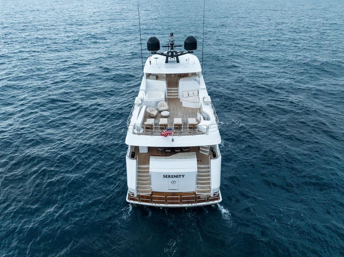a ship in the water aboard SERENITY Yacht for Sale