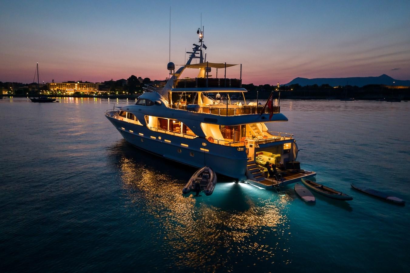 a boat on the water aboard ENDLESS SUMMER Yacht for Sale