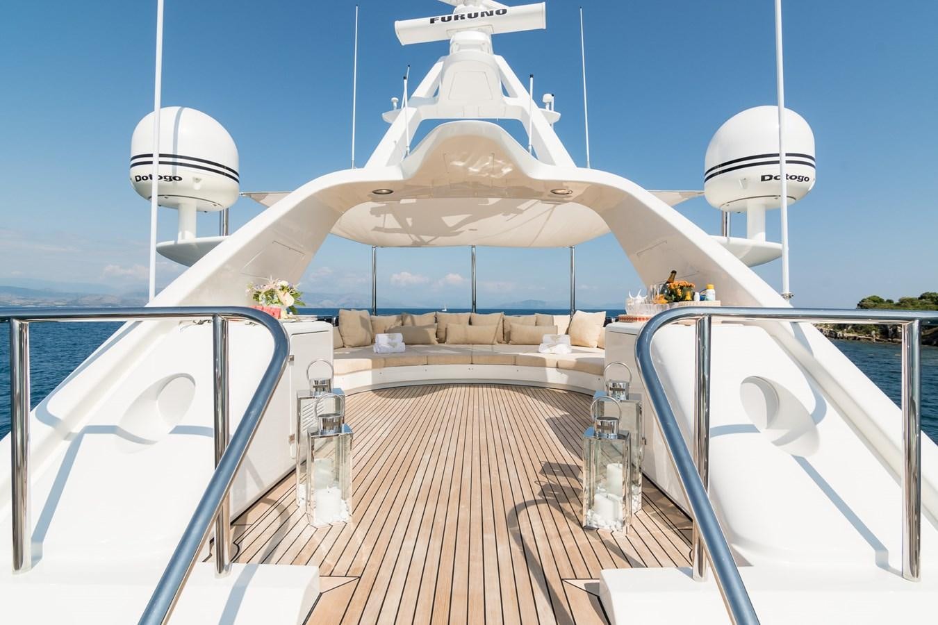 a large white ship with a deck aboard ENDLESS SUMMER Yacht for Sale