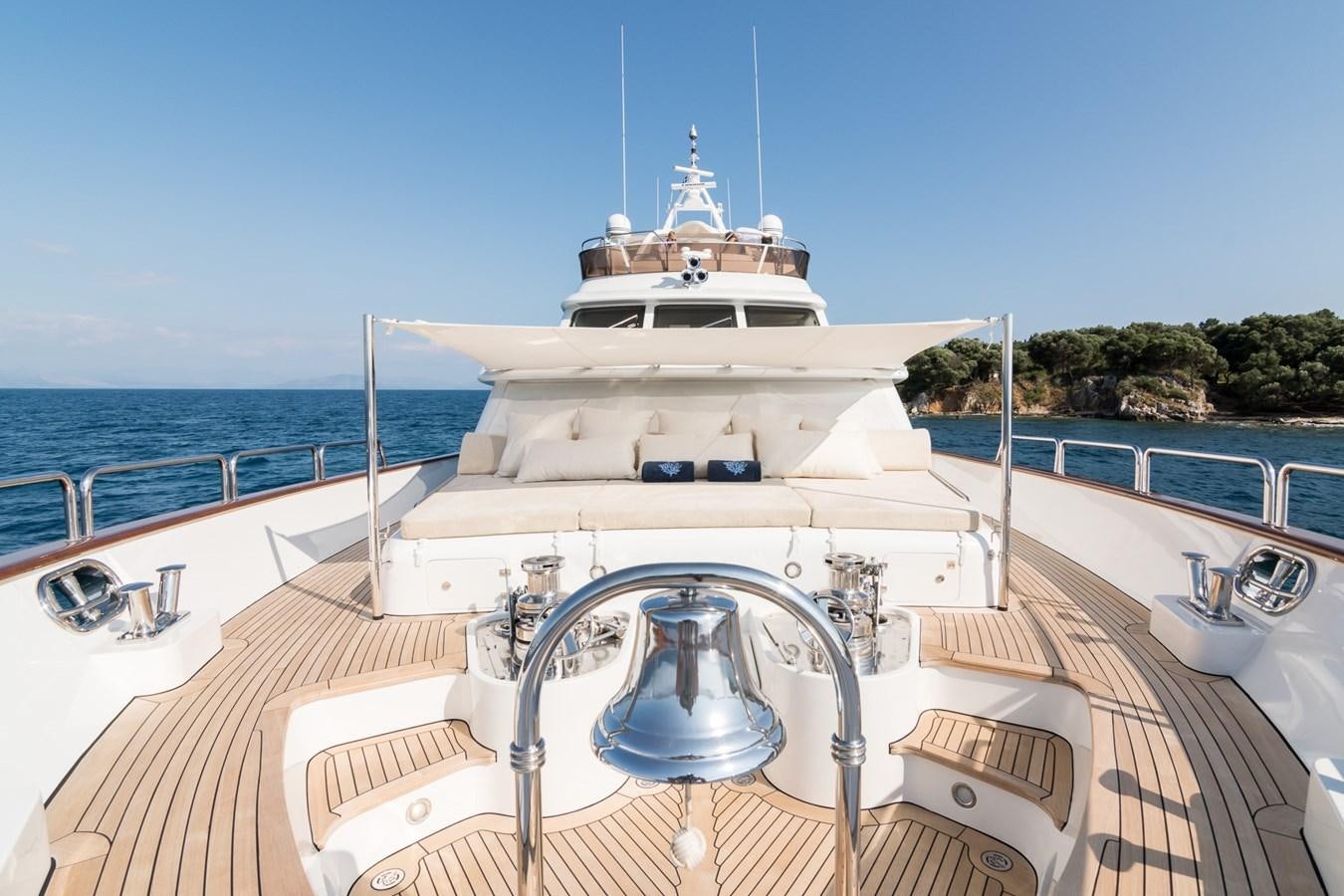 a large white boat on a body of water aboard ENDLESS SUMMER Yacht for Sale
