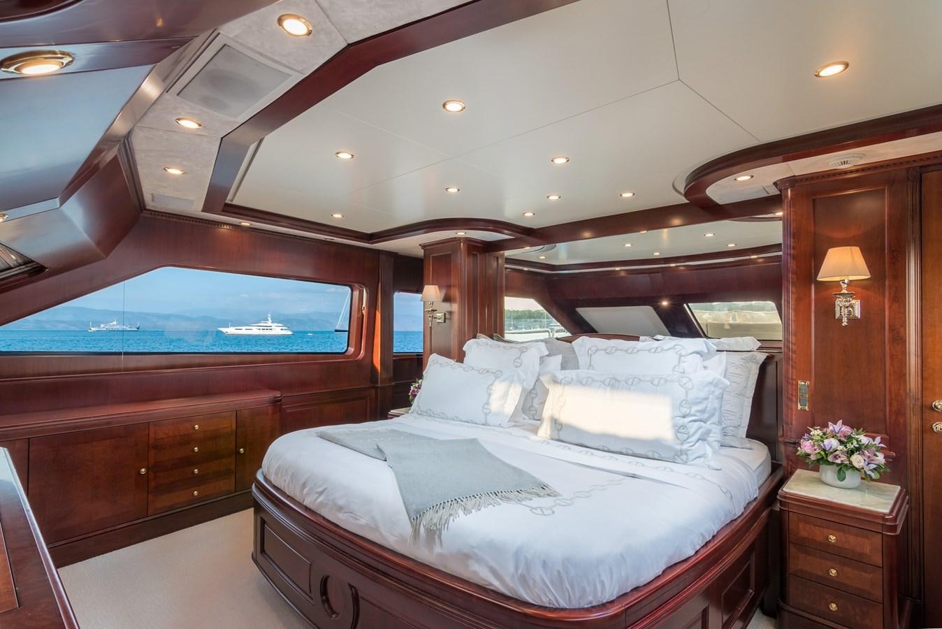 a bed in a cabin aboard ENDLESS SUMMER Yacht for Sale