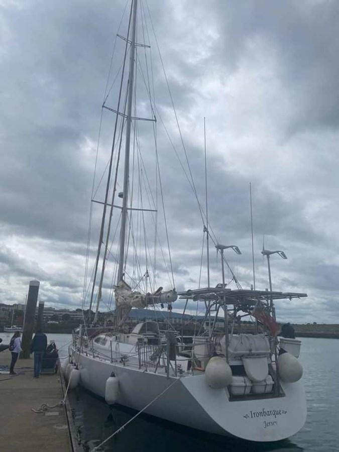 a boat docked at a pier aboard IRONBARQUE Yacht for Sale
