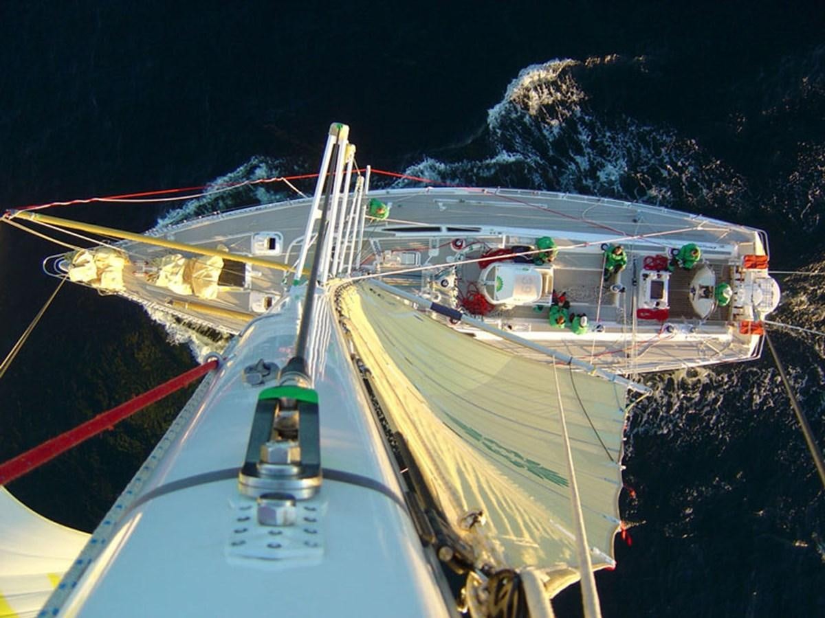 a large white bridge with people on it aboard IRONBARQUE Yacht for Sale