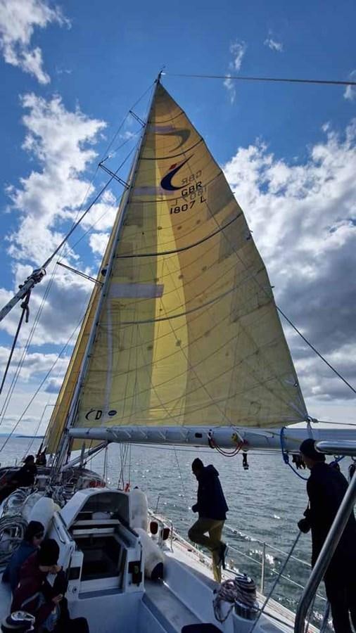 a sailboat on the water aboard IRONBARQUE Yacht for Sale