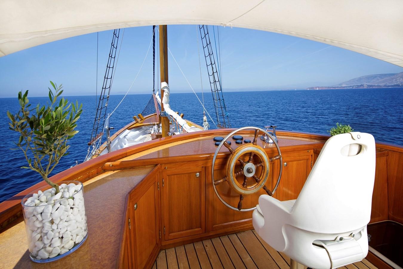 a boat on a body of water aboard HERMINA Yacht for Sale