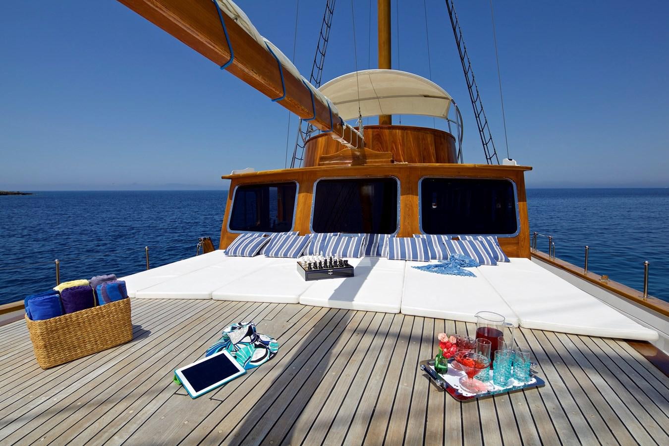 a boat on the water aboard HERMINA Yacht for Sale