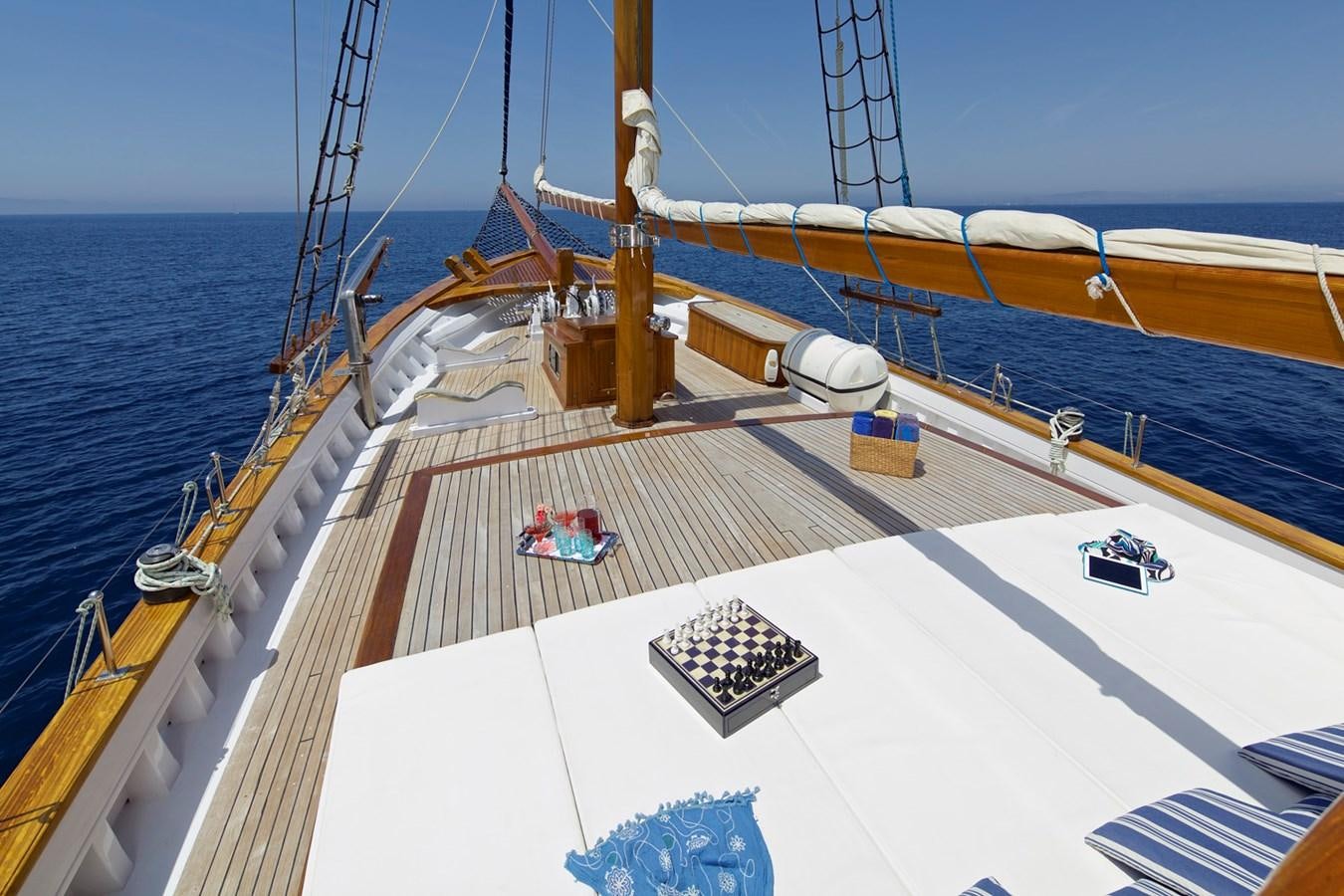 a large ship on the water aboard HERMINA Yacht for Sale