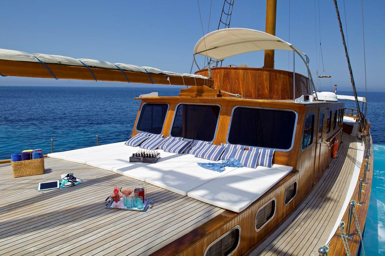 a boat on the water aboard HERMINA Yacht for Sale