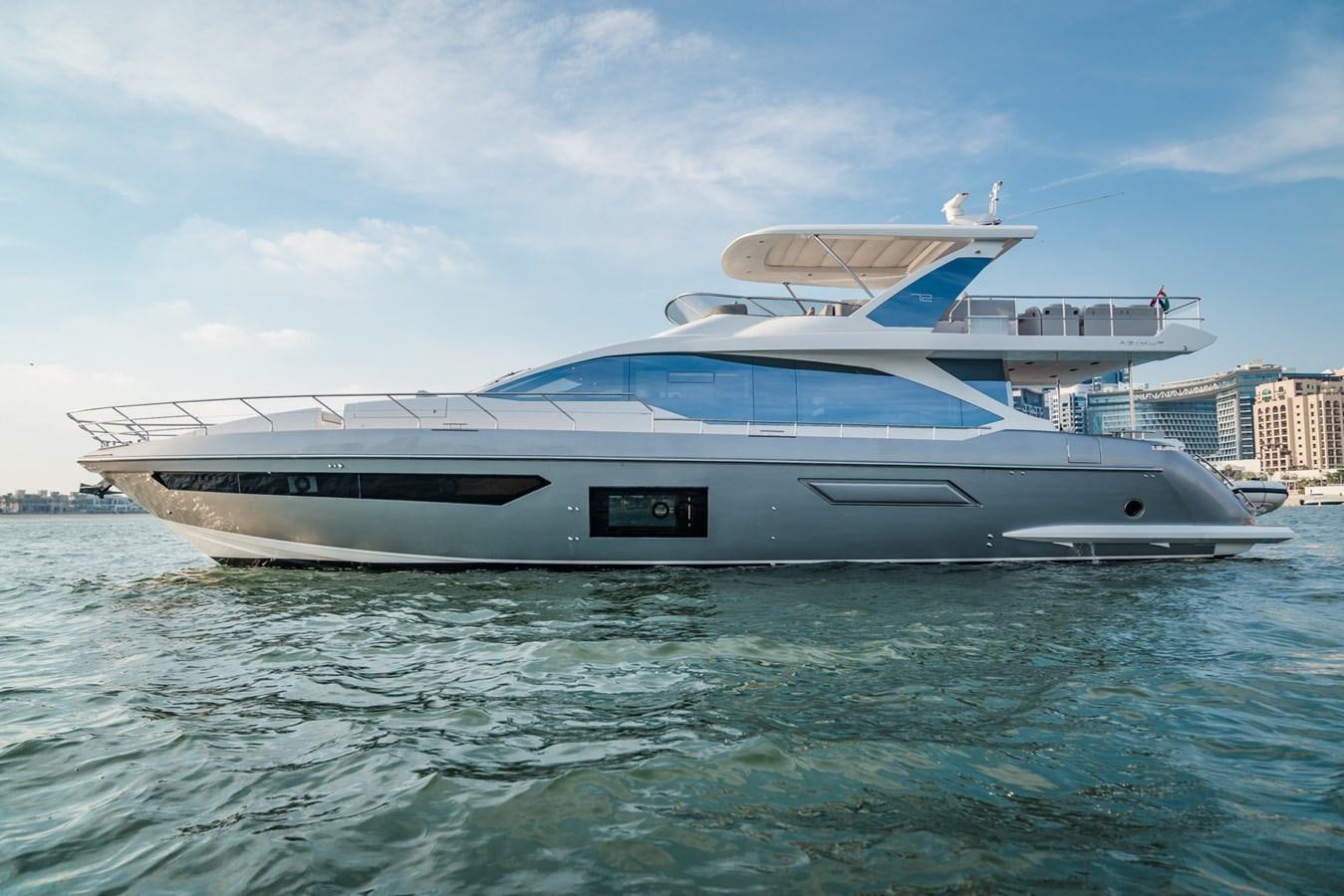 a boat in the water aboard ATLANTIS Yacht for Sale
