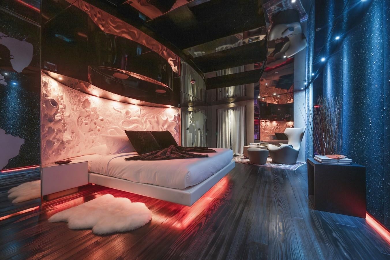 a room with a couch and a table aboard NONNI II Yacht for Sale