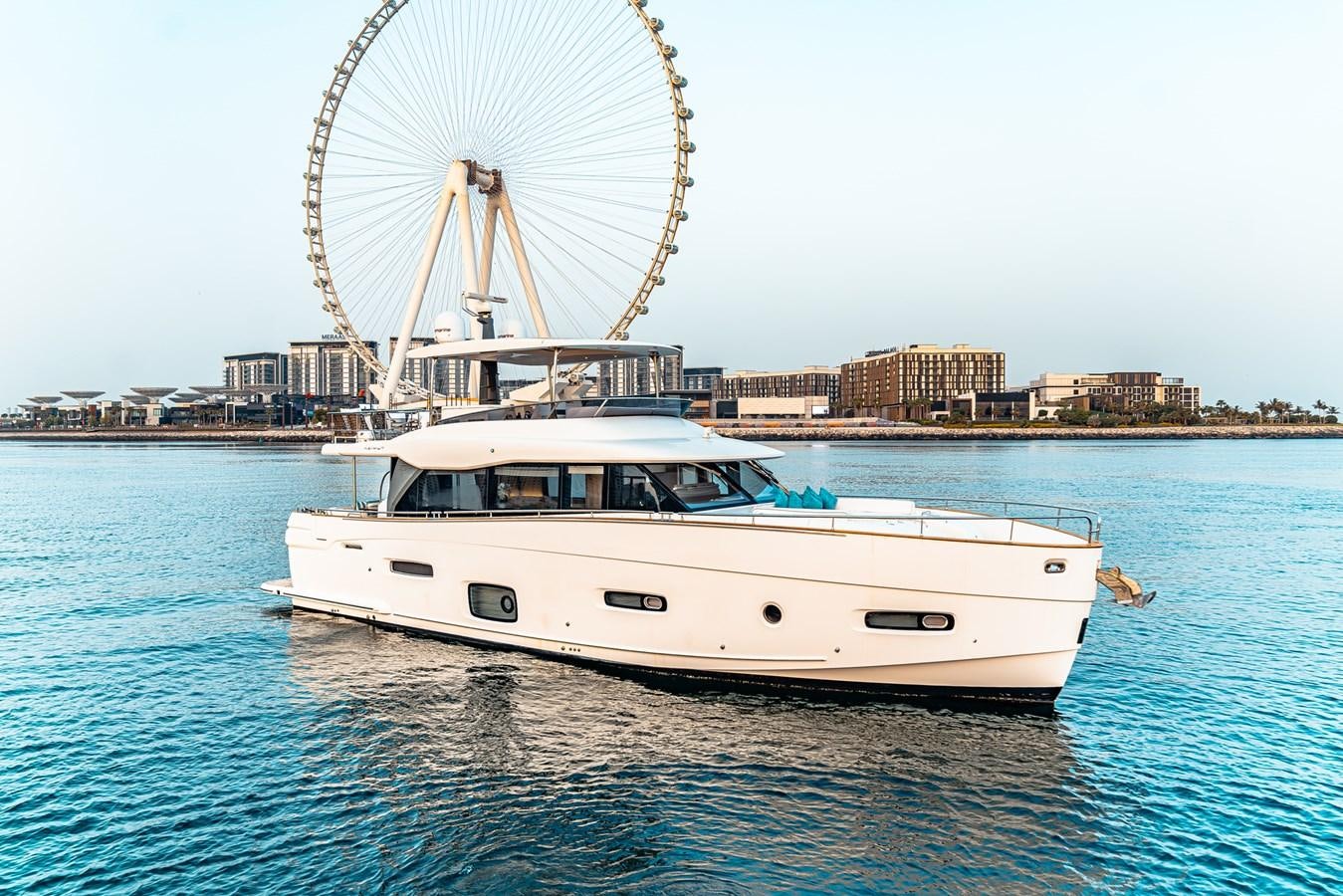 a boat in the water aboard FAT BOY Yacht for Sale