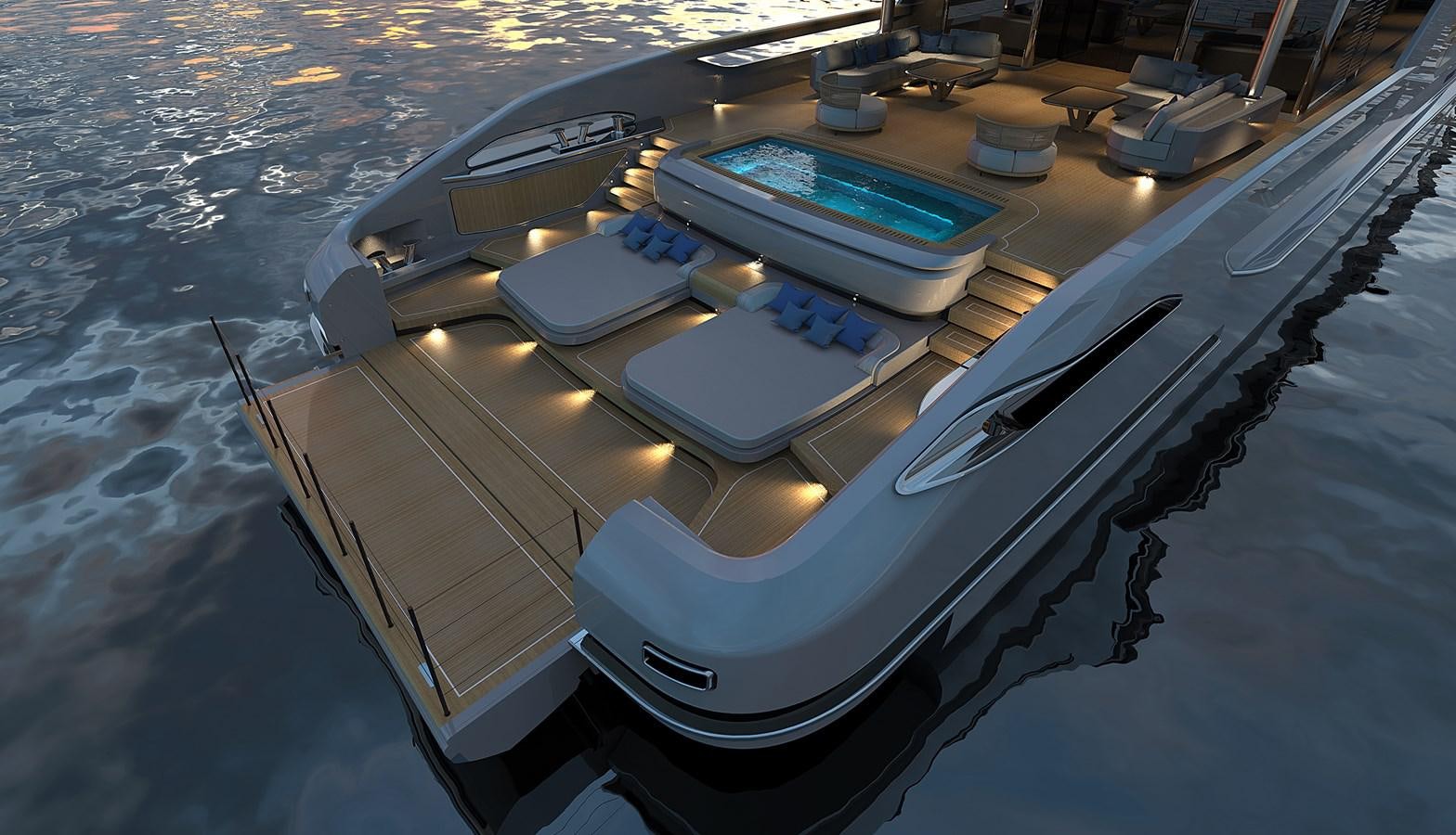 a model of a space ship aboard T52 Yacht for Sale