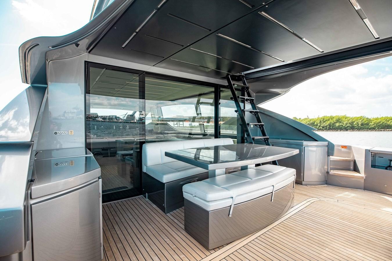a large room with a pool table aboard AFRICAN WILD DOG Yacht for Sale
