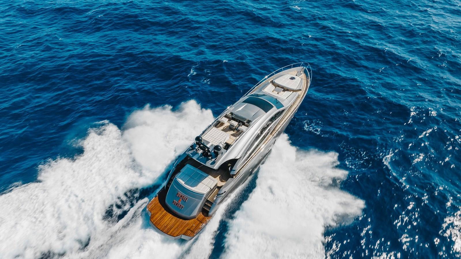 a boat on the water aboard AFRICAN WILD DOG Yacht for Sale
