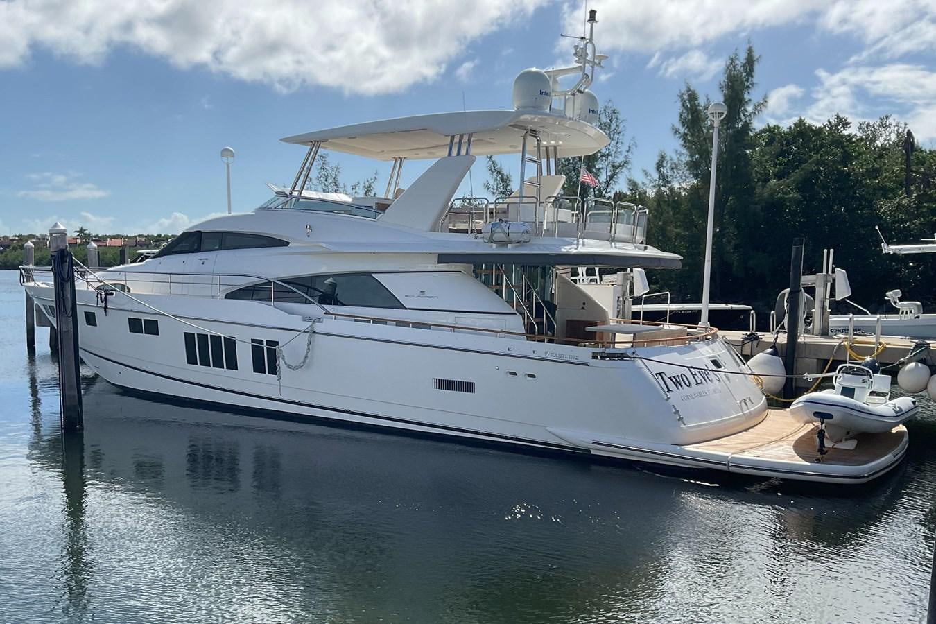a boat docked at a pier aboard SQUADRON 78 CUSTOM Yacht for Sale