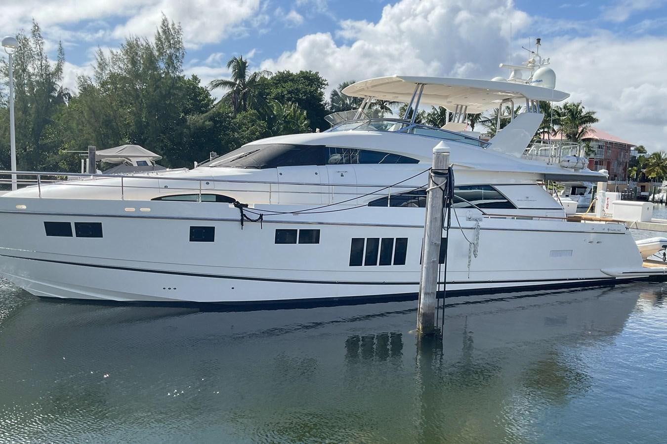 a white yacht in the water aboard SQUADRON 78 CUSTOM Yacht for Sale