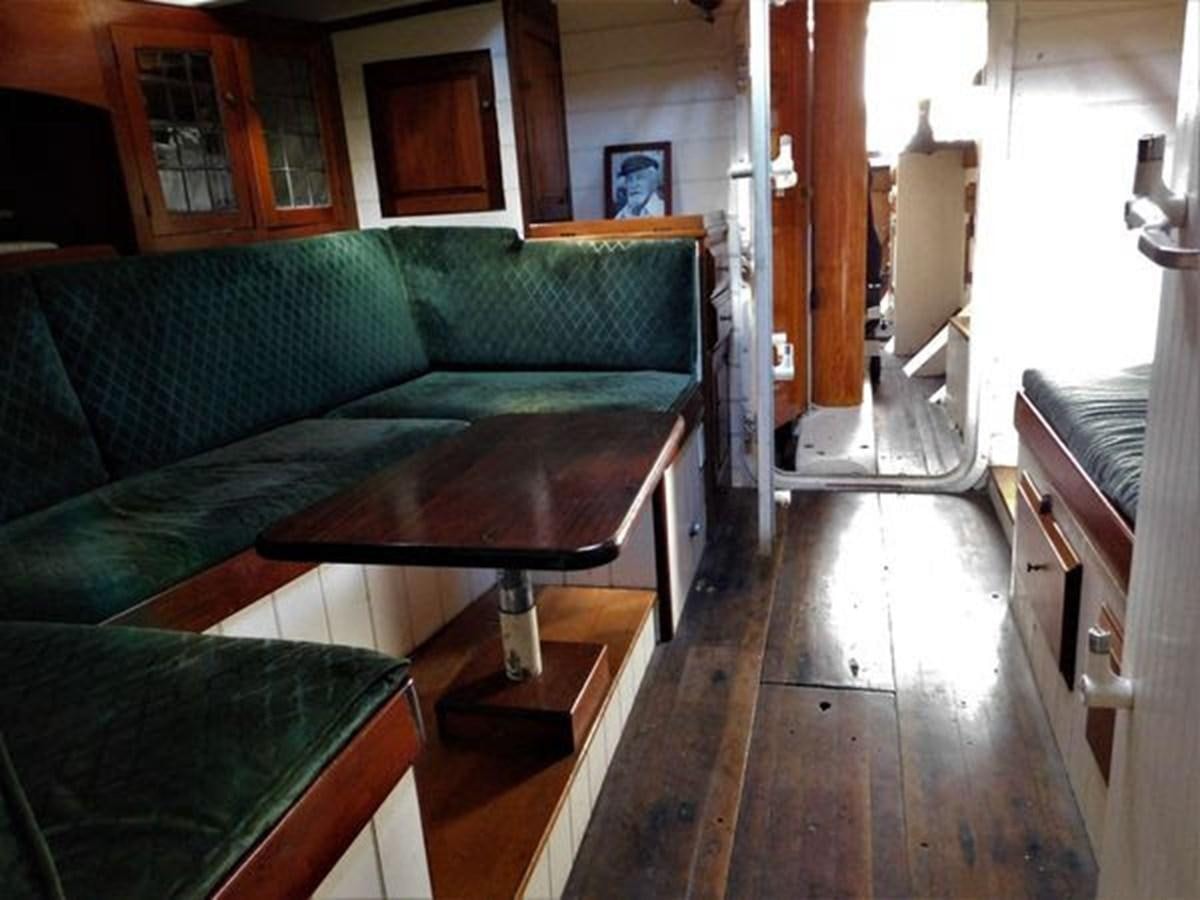 a living room with a couch aboard SPIKE AFRICA Yacht for Sale