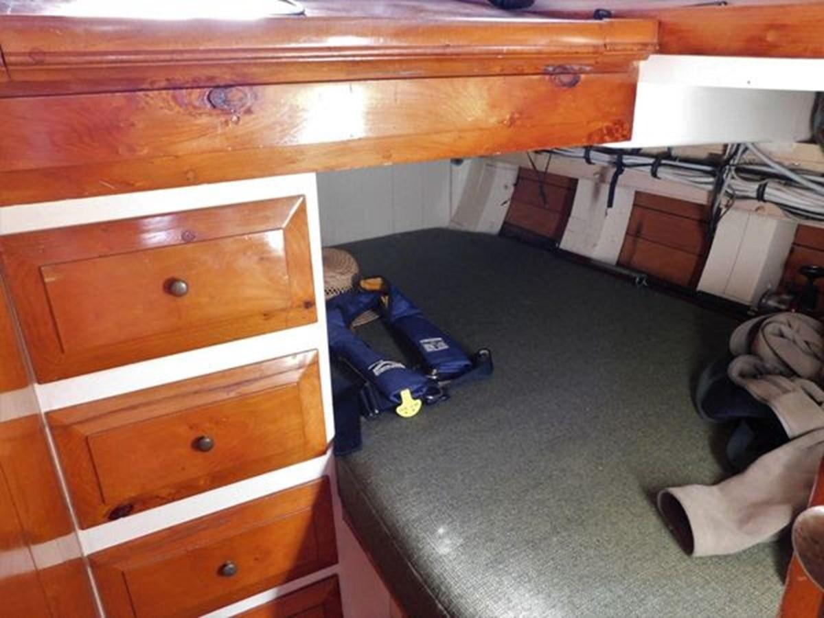 a dresser with drawers aboard SPIKE AFRICA Yacht for Sale