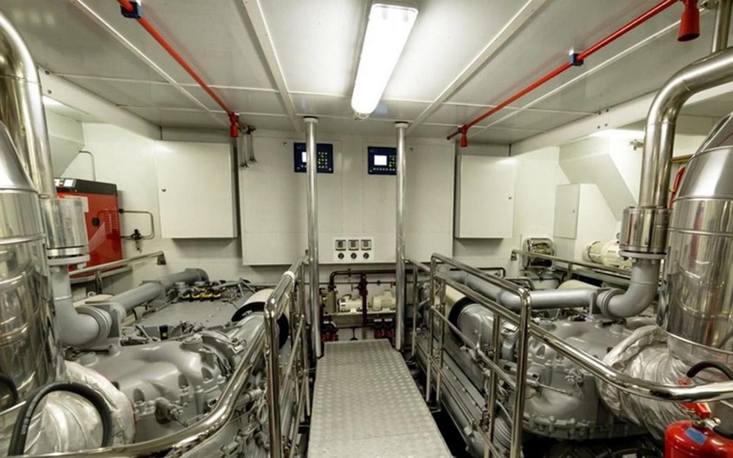 a room with machinery aboard ZOO Yacht for Sale