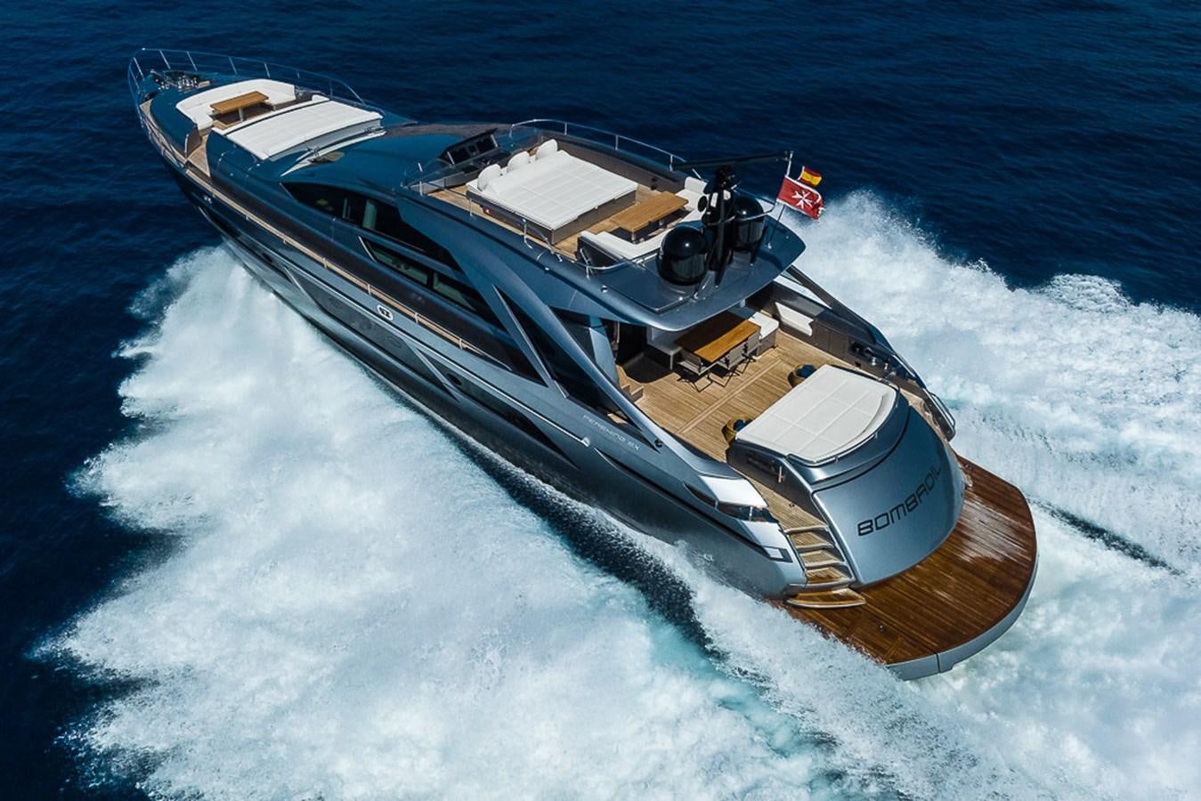 a ship on the water aboard BOMBADIL III Yacht for Sale