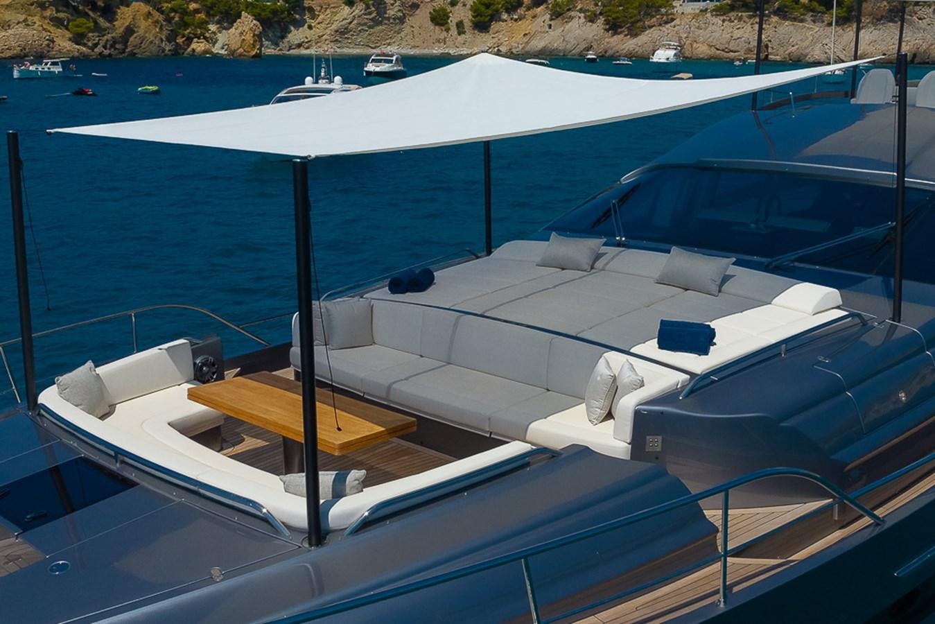 a boat on the water aboard BOMBADIL III Yacht for Sale