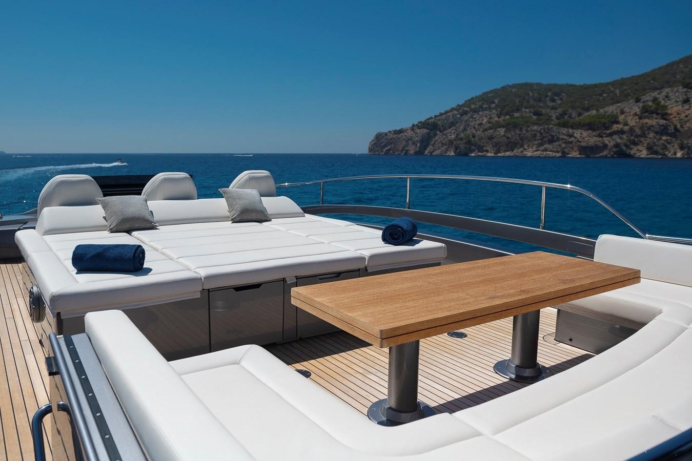 a boat on the water aboard BOMBADIL III Yacht for Sale
