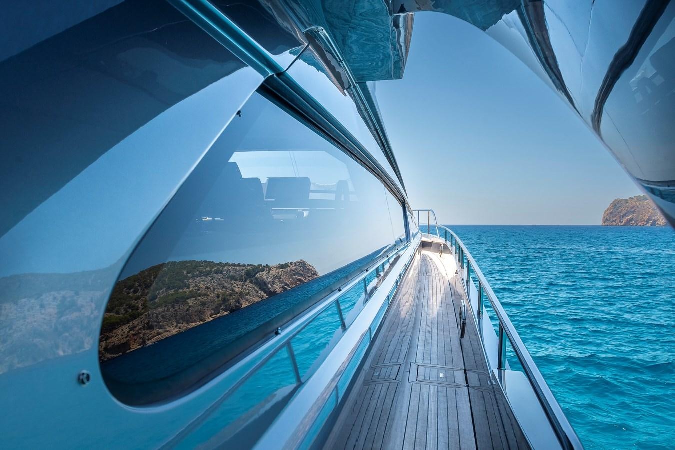 a boat on the water aboard BOMBADIL III Yacht for Sale