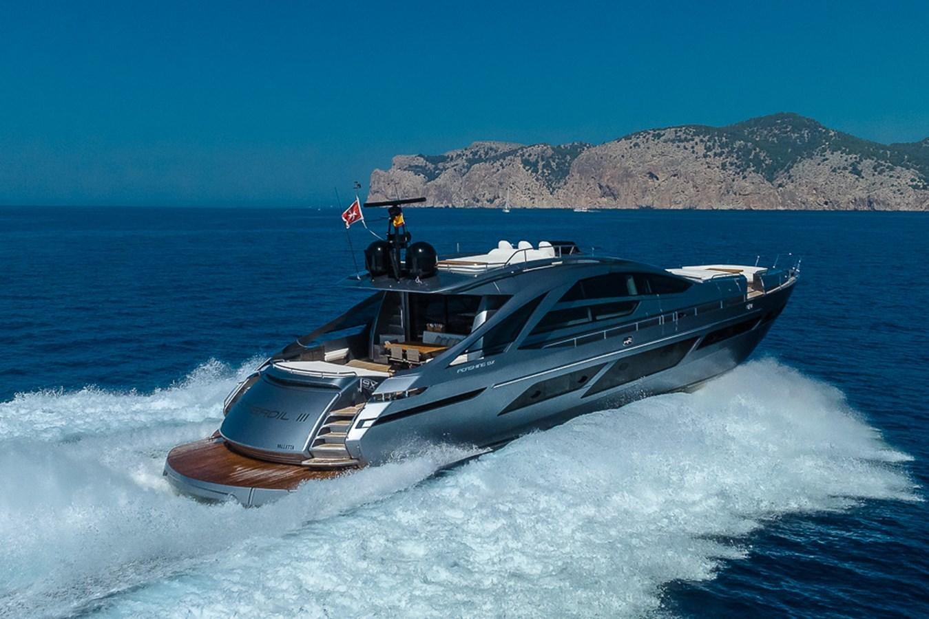 a boat on the water aboard BOMBADIL III Yacht for Sale