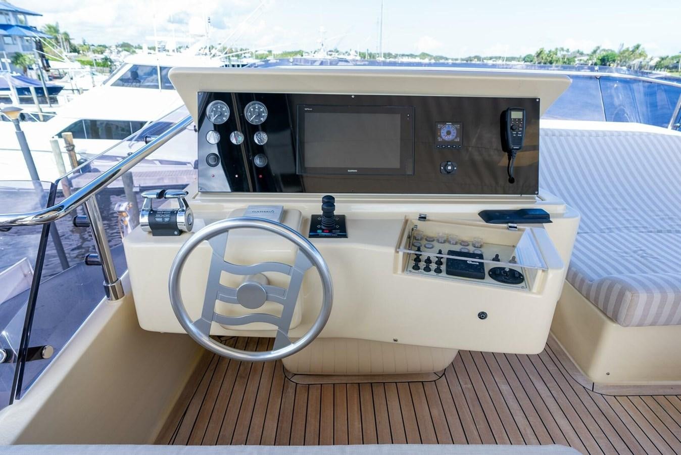 a boat on a deck aboard ALTURA 840 Yacht for Sale