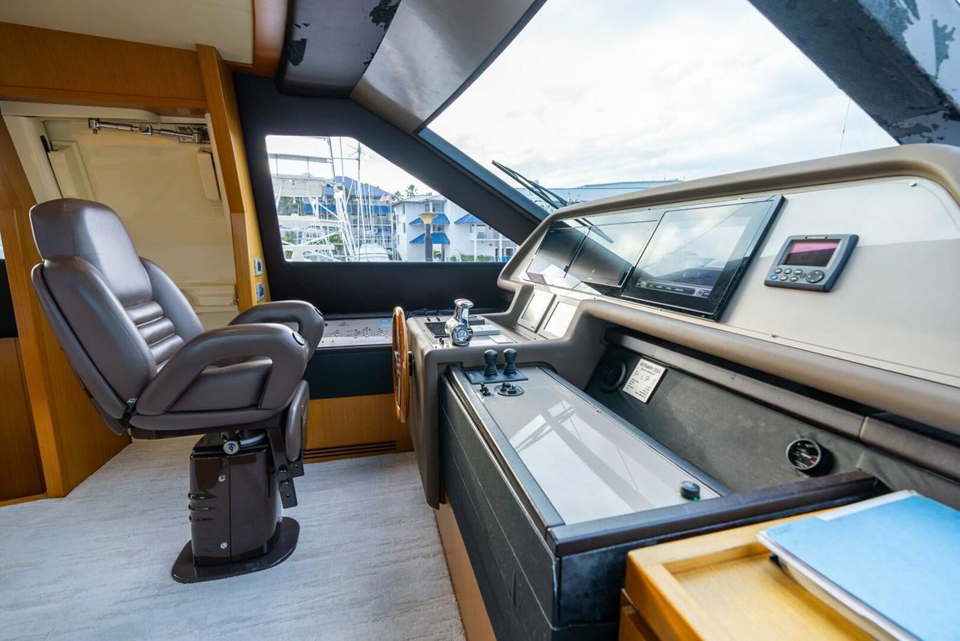 a room with a desk and a computer aboard ALTURA 840 Yacht for Sale