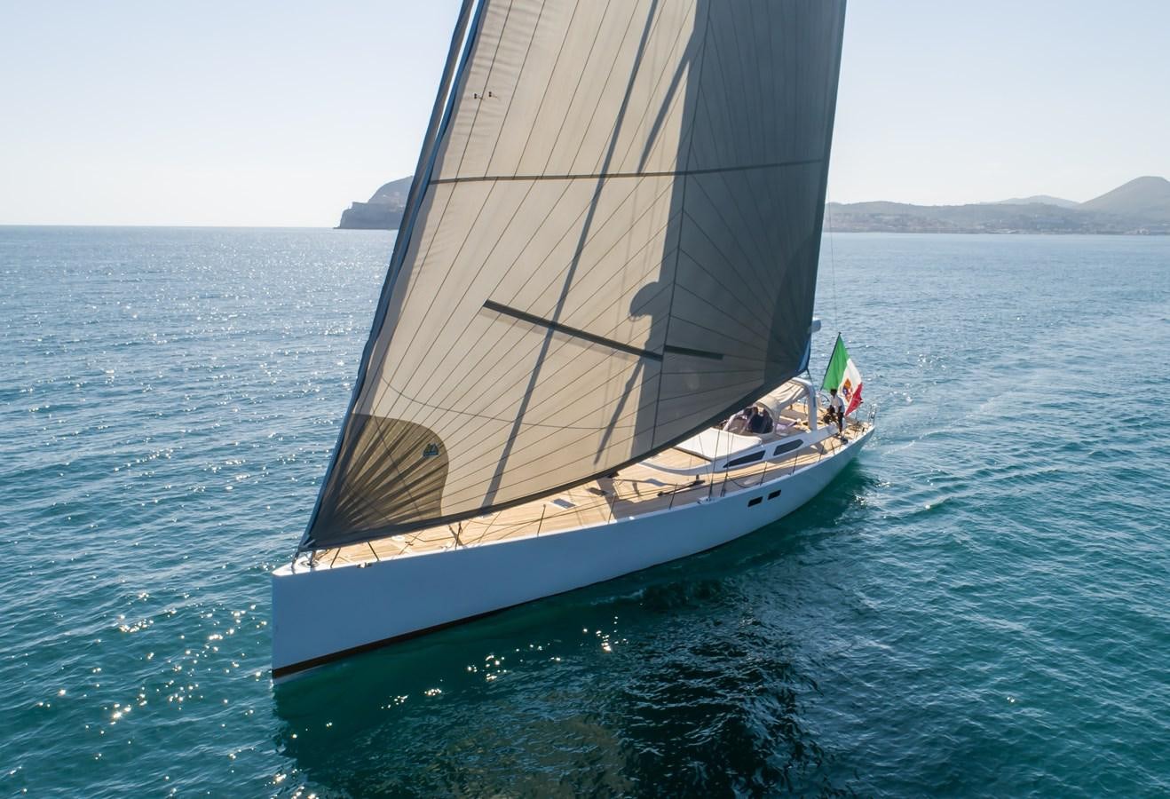 a sailboat in the water aboard TURCONERI Yacht for Sale