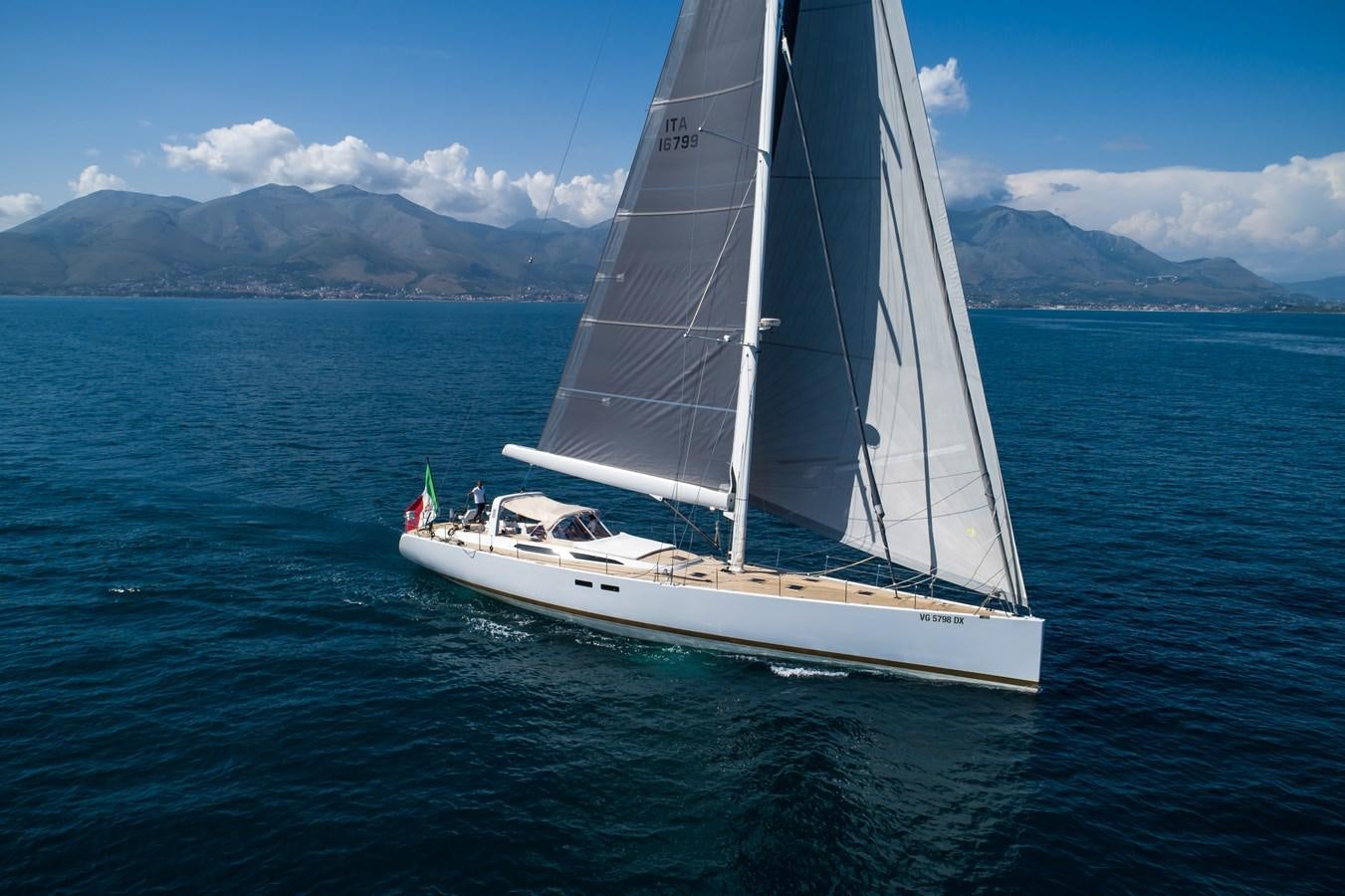 a sailboat on the water aboard TURCONERI Yacht for Sale